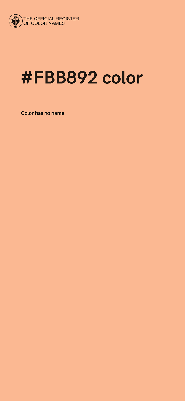 #FBB892 color image