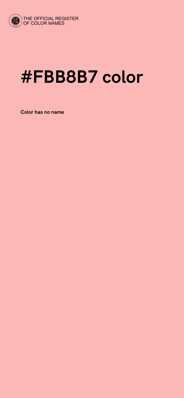 #FBB8B7 color image
