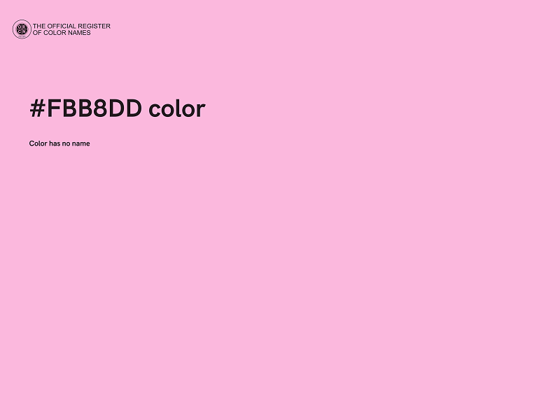 #FBB8DD color image