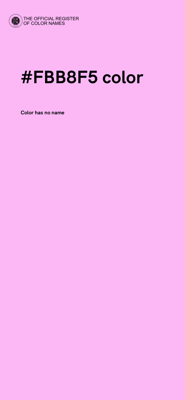 #FBB8F5 color image
