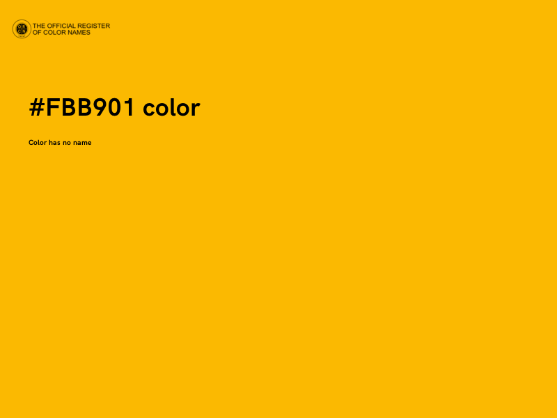 #FBB901 color image
