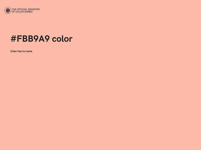 #FBB9A9 color image