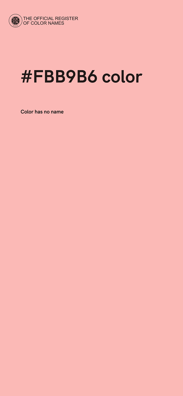 #FBB9B6 color image