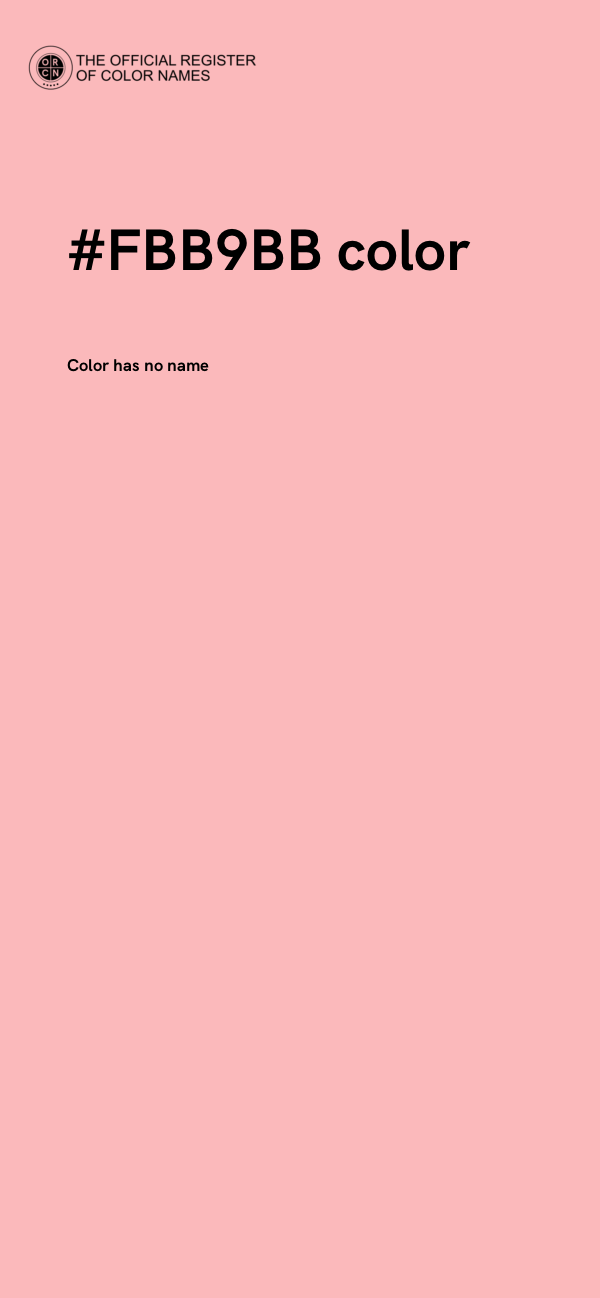 #FBB9BB color image