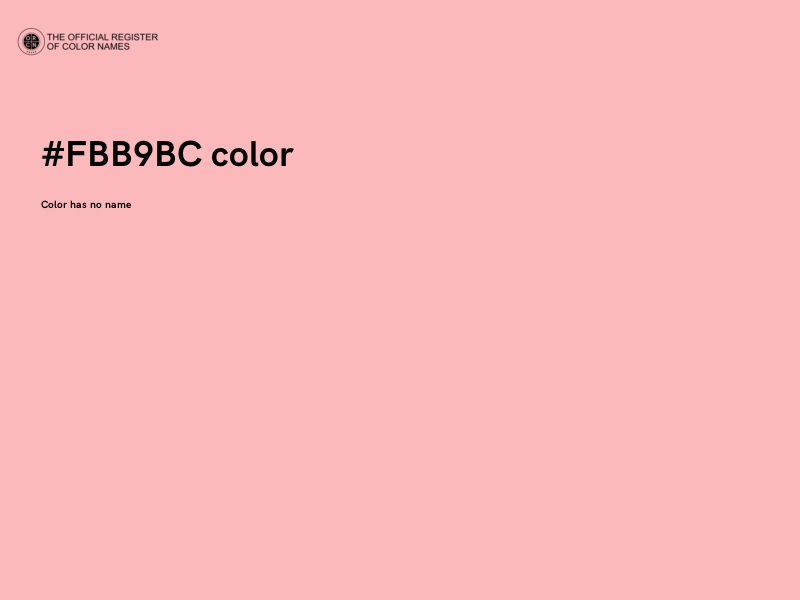 #FBB9BC color image