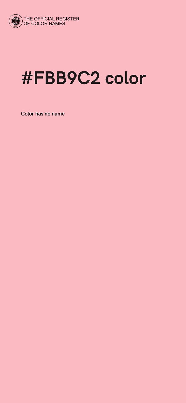 #FBB9C2 color image