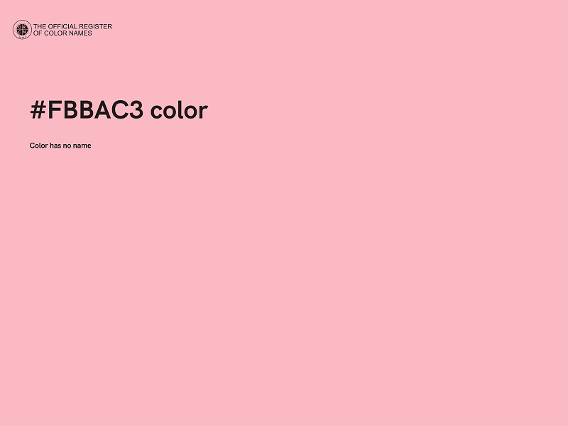 #FBBAC3 color image