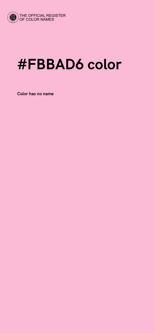 #FBBAD6 color image