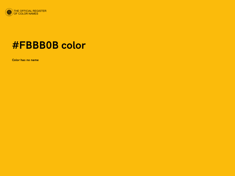 #FBBB0B color image