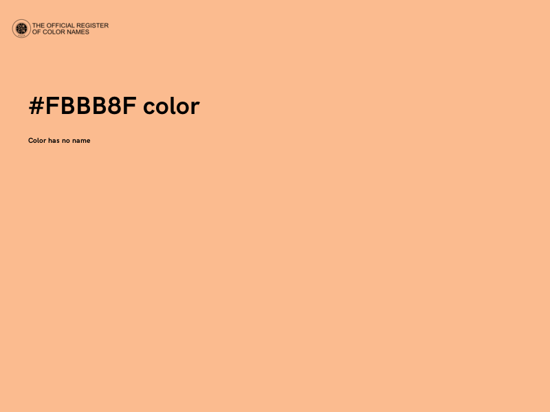 #FBBB8F color image