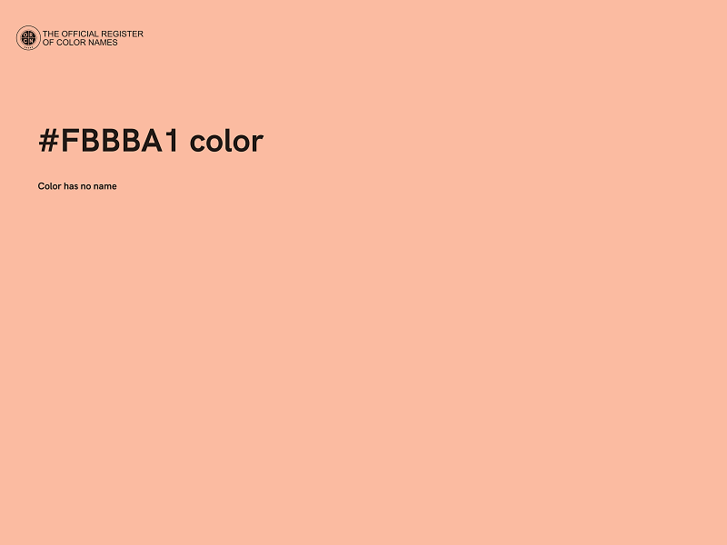 #FBBBA1 color image