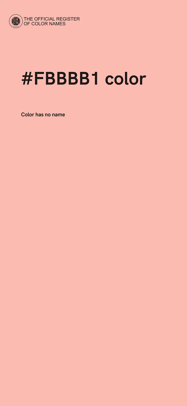 #FBBBB1 color image