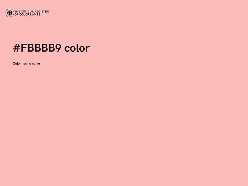 #FBBBB9 color image