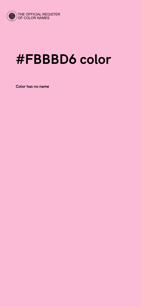 #FBBBD6 color image