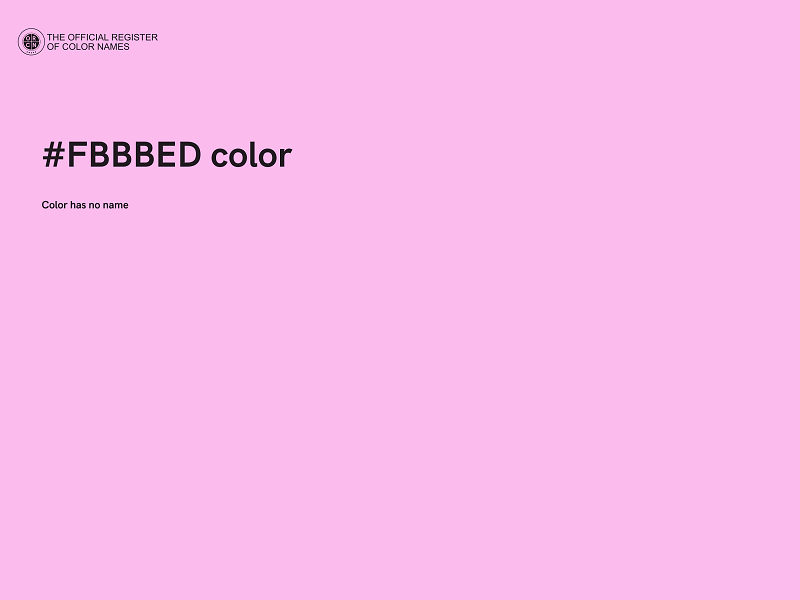 #FBBBED color image