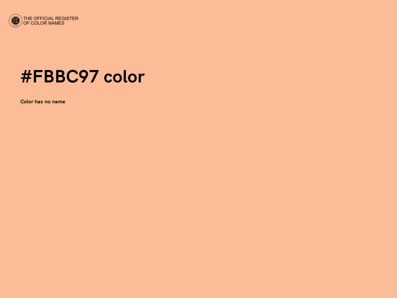 #FBBC97 color image