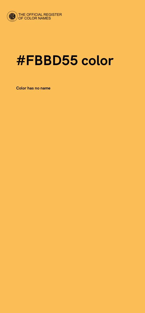 #FBBD55 color image