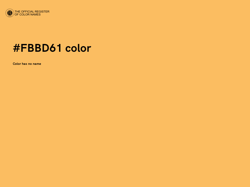 #FBBD61 color image