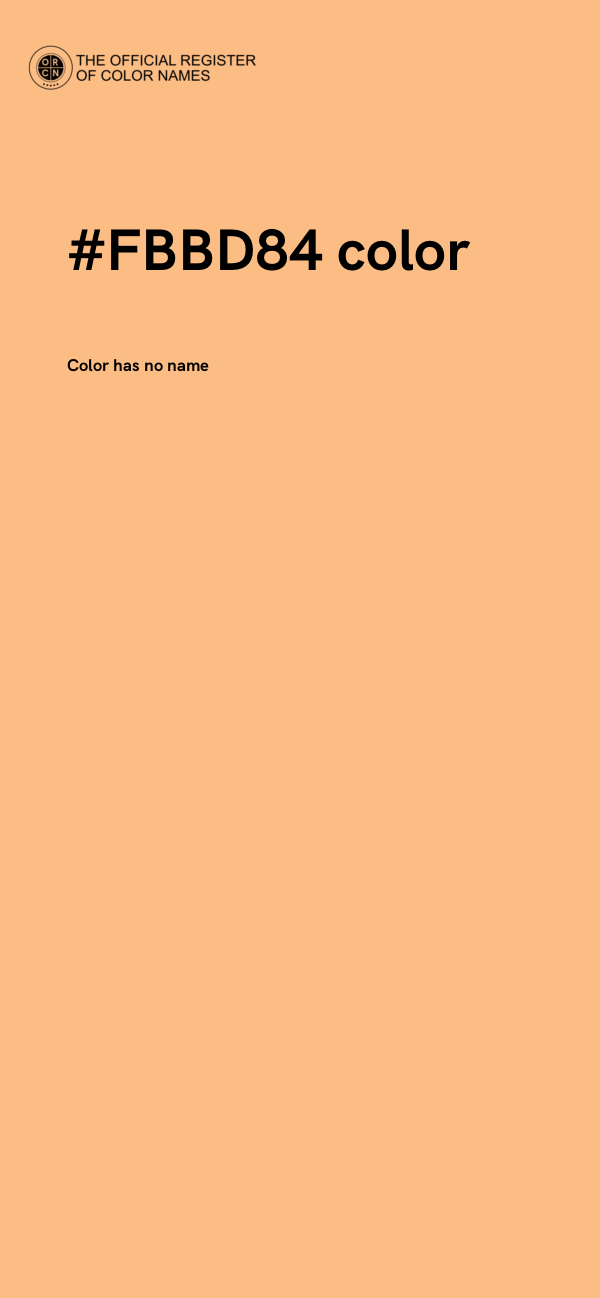 #FBBD84 color image