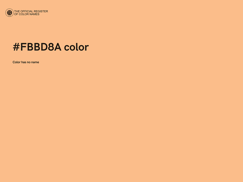 #FBBD8A color image