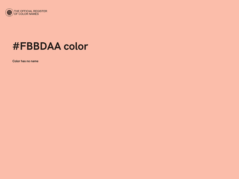 #FBBDAA color image