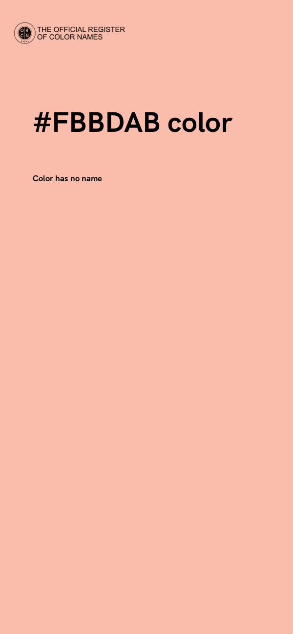#FBBDAB color image