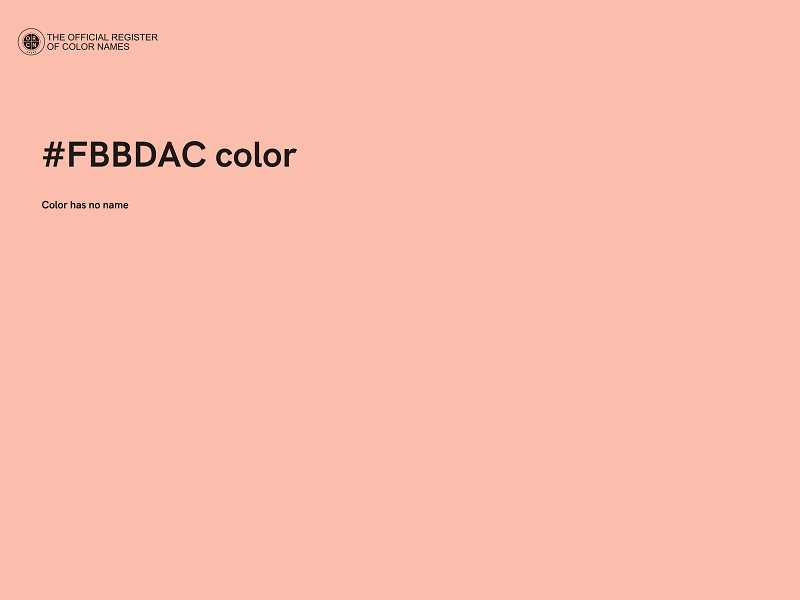 #FBBDAC color image