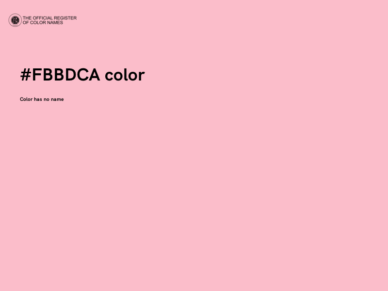#FBBDCA color image