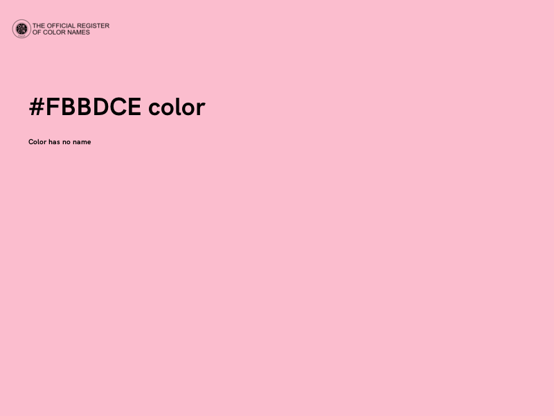 #FBBDCE color image