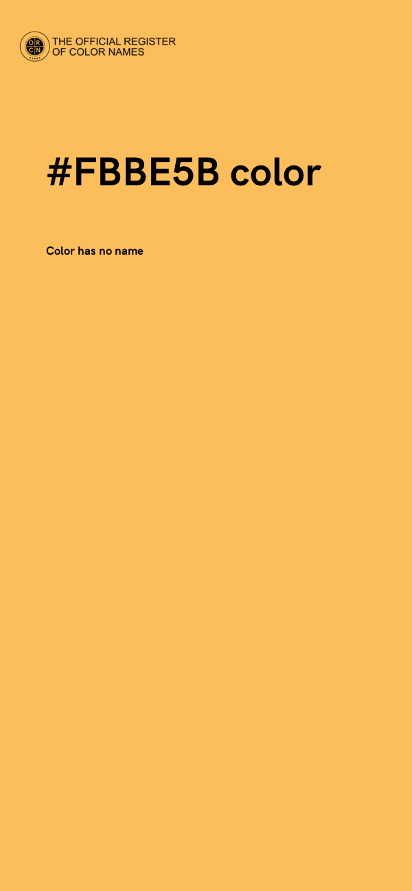 #FBBE5B color image
