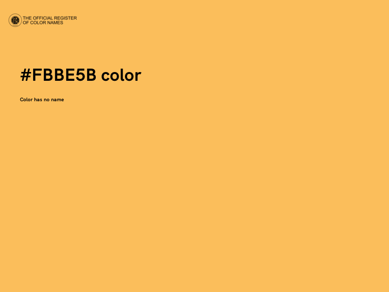 #FBBE5B color image