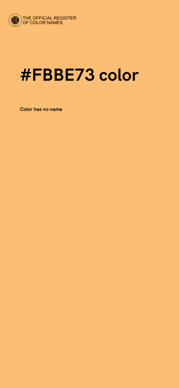 #FBBE73 color image