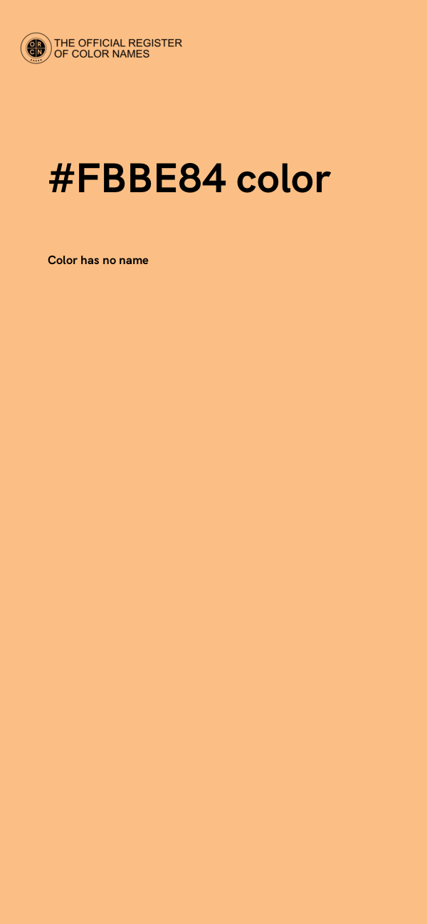 #FBBE84 color image
