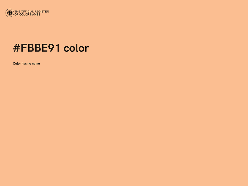 #FBBE91 color image