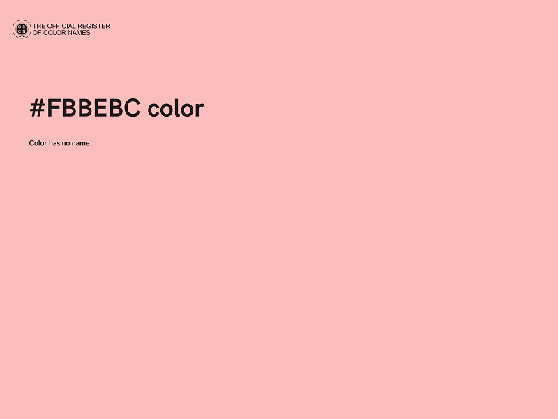 #FBBEBC color image