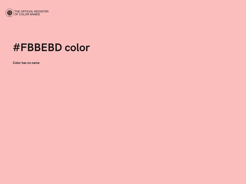 #FBBEBD color image