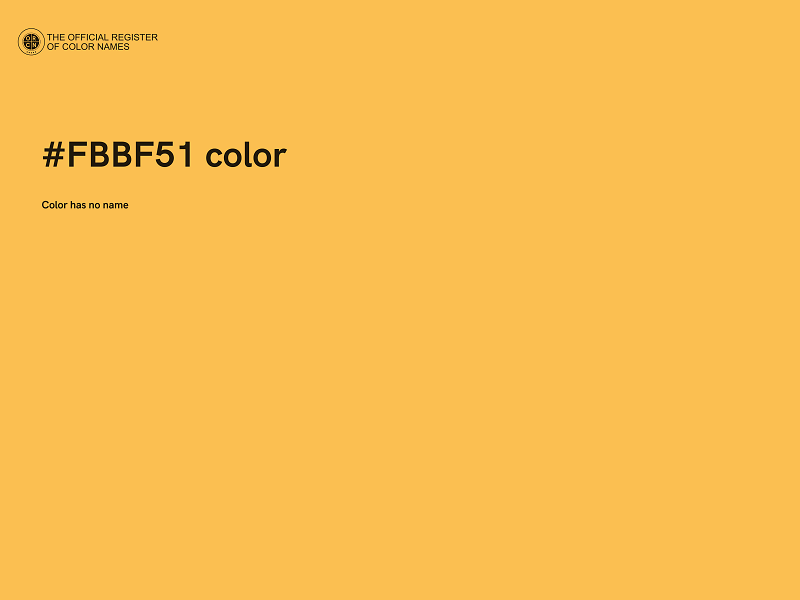 #FBBF51 color image