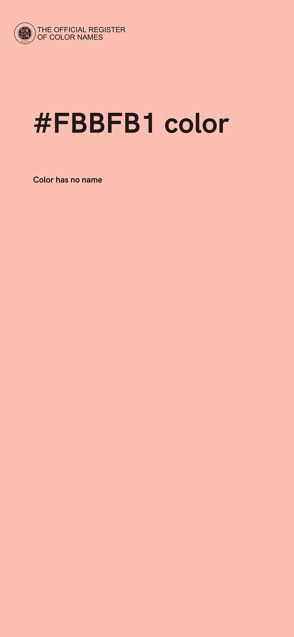 #FBBFB1 color image