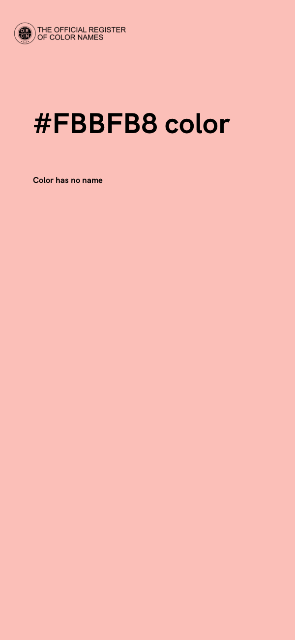 #FBBFB8 color image