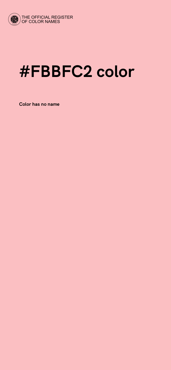 #FBBFC2 color image