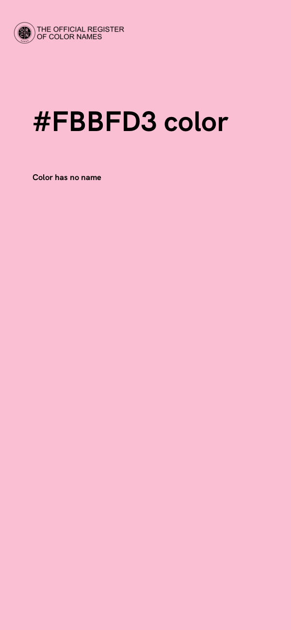 #FBBFD3 color image