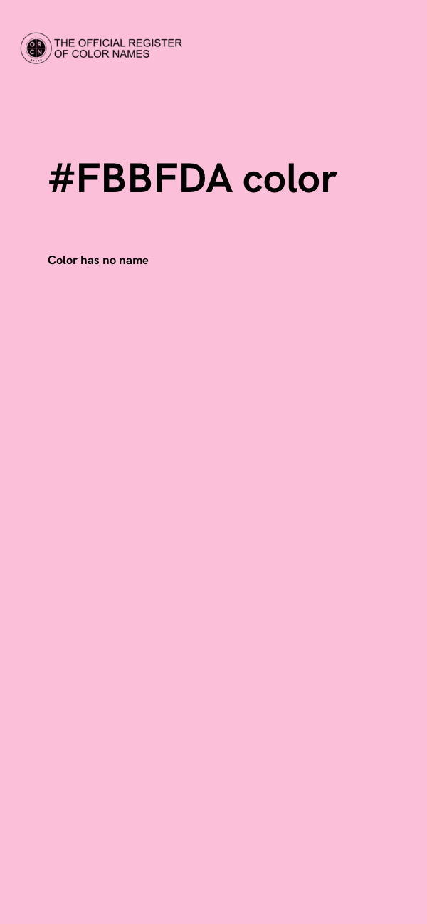 #FBBFDA color image