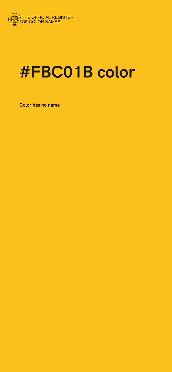#FBC01B color image