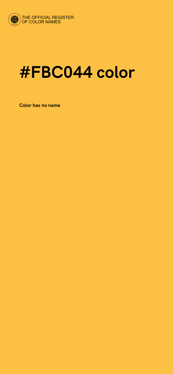 #FBC044 color image
