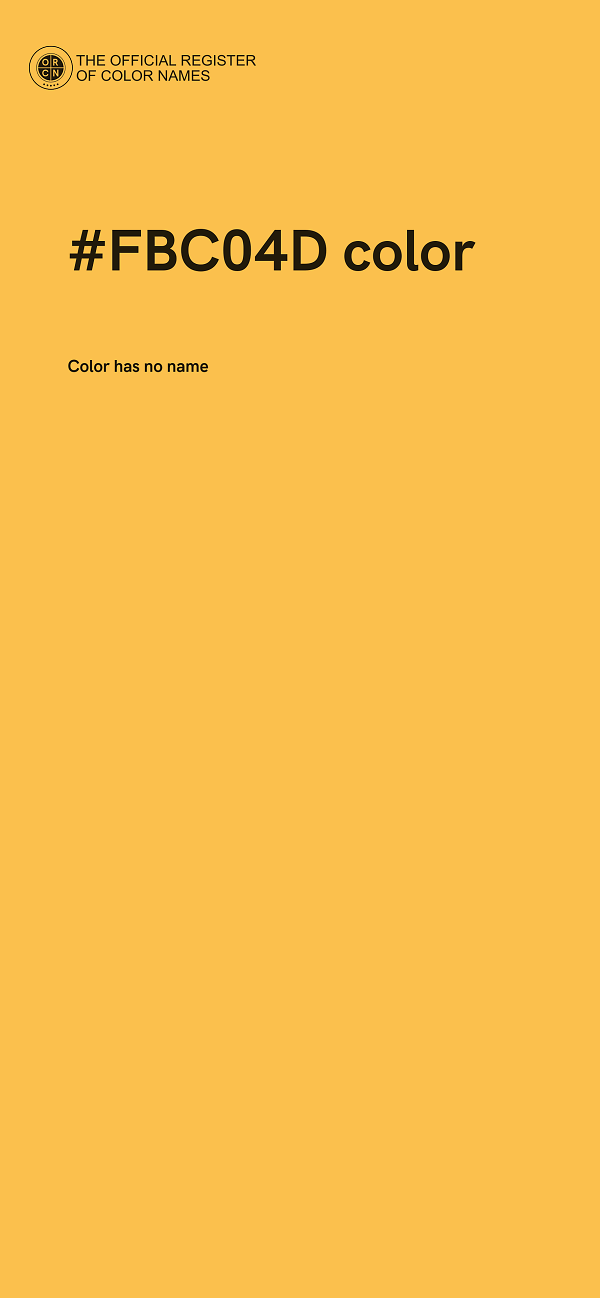 #FBC04D color image