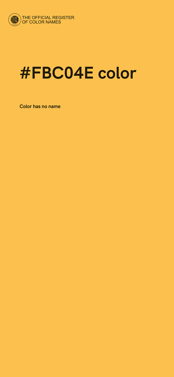 #FBC04E color image