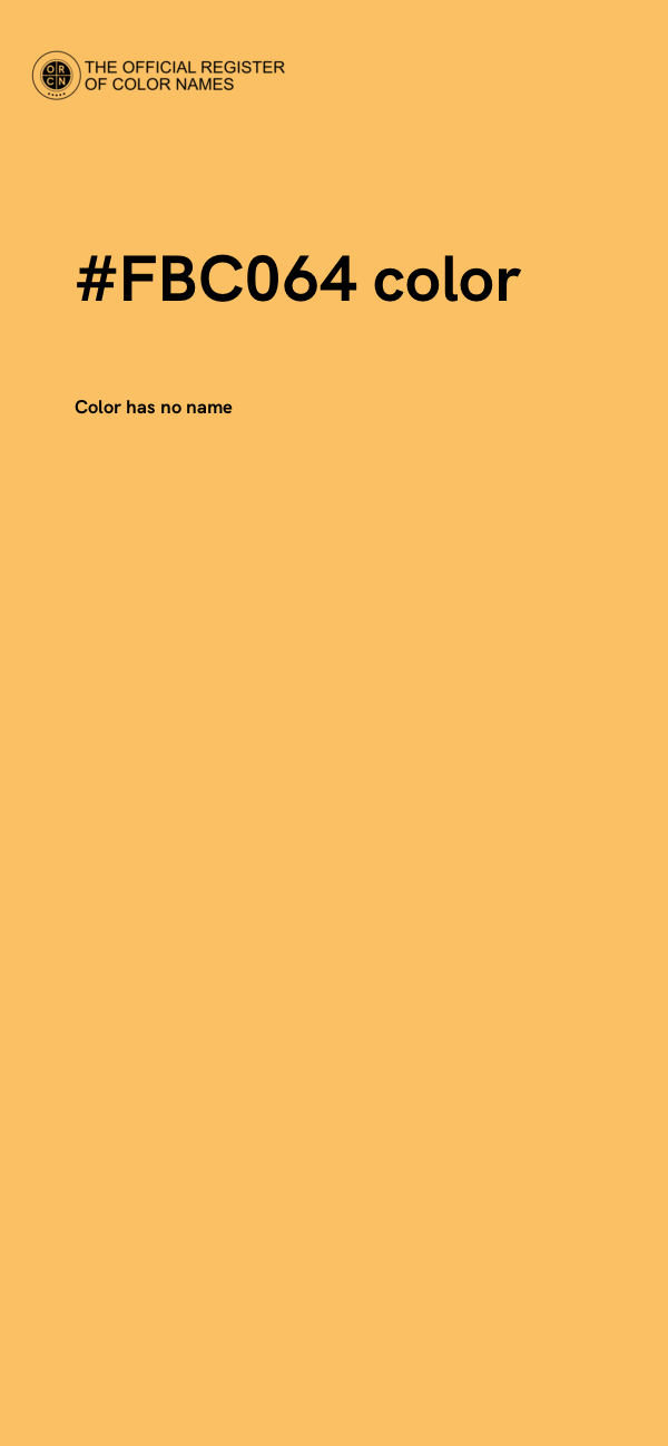 #FBC064 color image