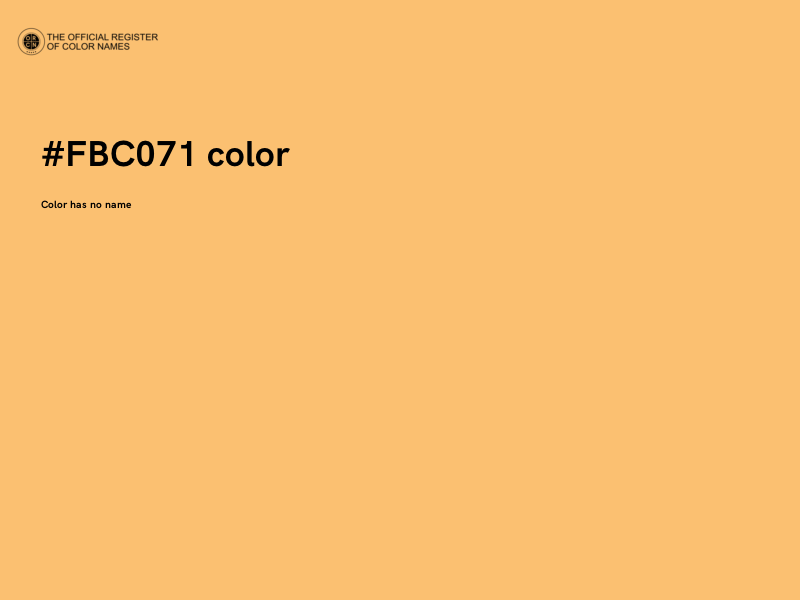 #FBC071 color image
