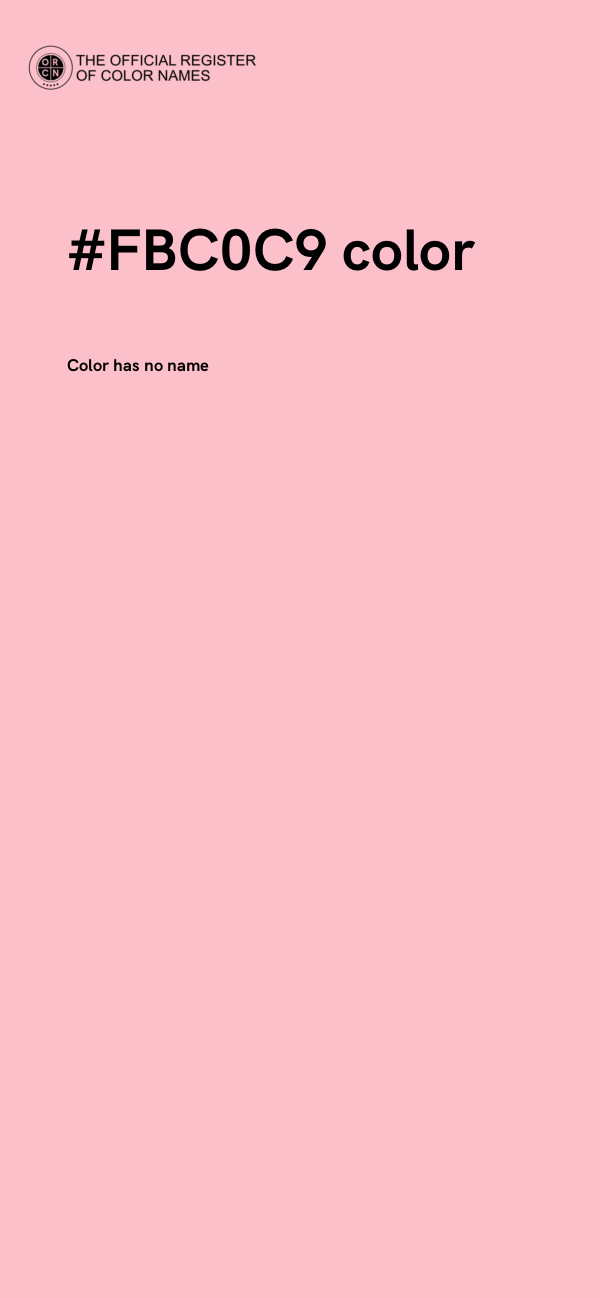 #FBC0C9 color image