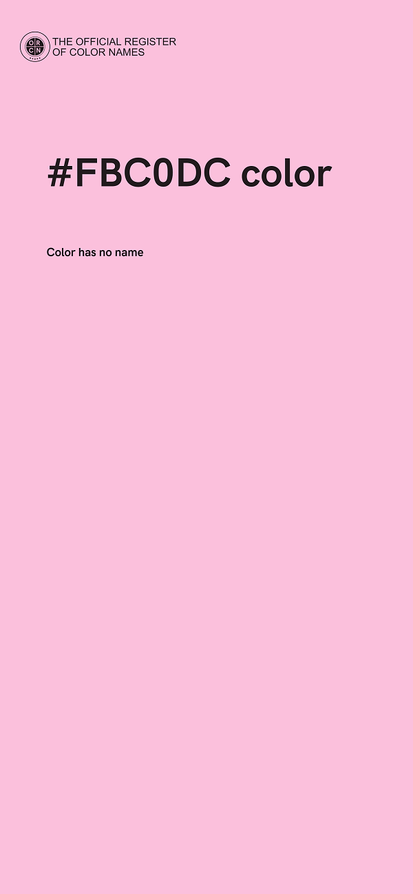 #FBC0DC color image